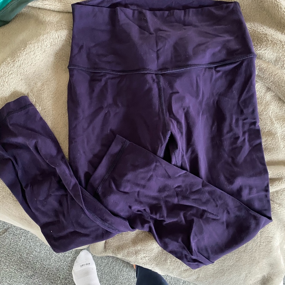 Lululemon crop align pants deep purple no piling